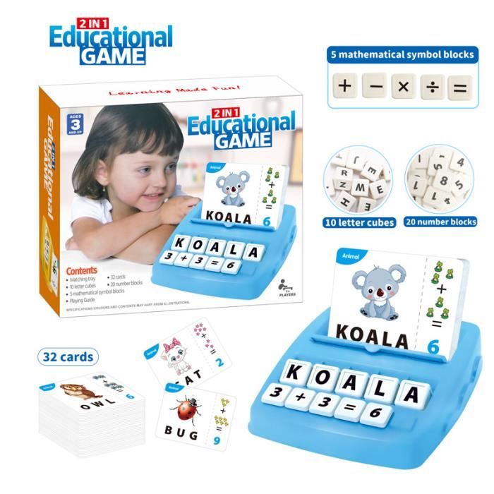Jeu de Société Educatif - Jeux Educatif - Apprendre à Lire - 2 En 1 ...