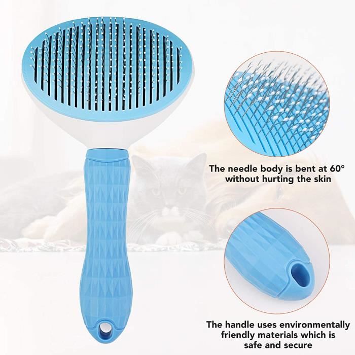Brosse Anti-Poils GLÜCKSTATZEN - Enlève Poils Chien/Chat Canapé, Lit, Voiture - Blanc