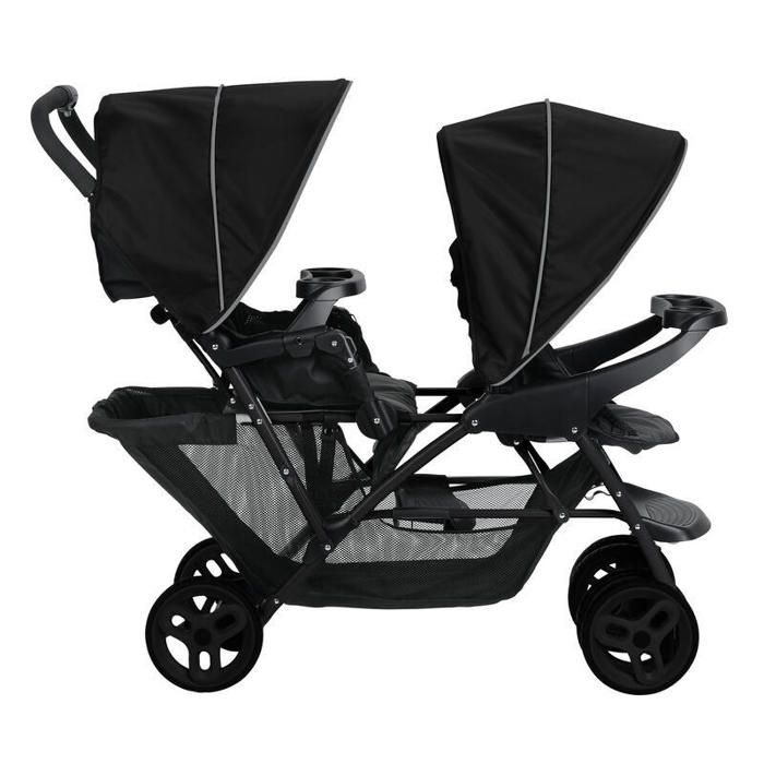 GRACO Poussette Double Stadium Duo Noir et Gris Cdiscount
