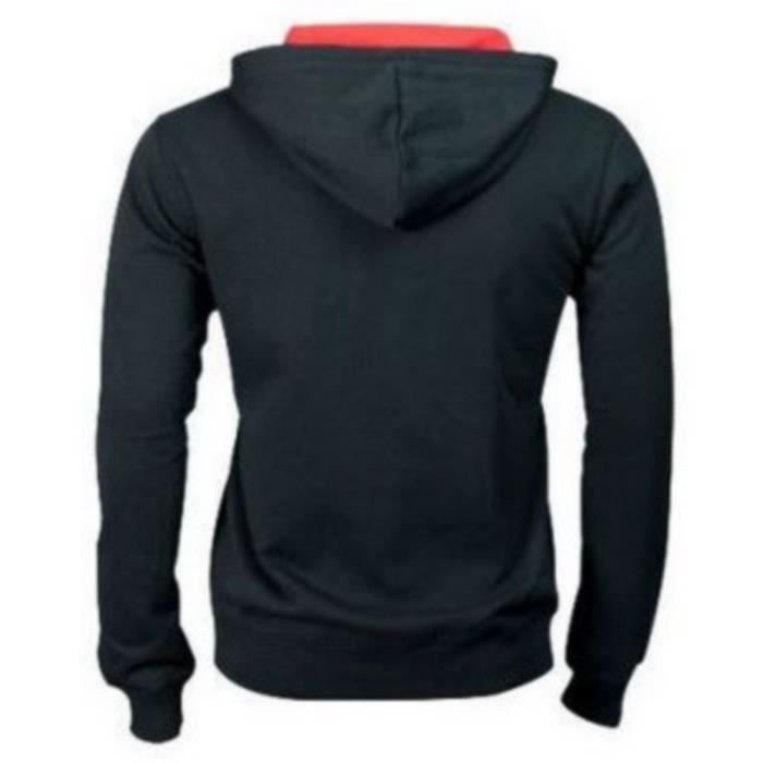 Lonsdale Sleeve Sweat à Capuche, Noir, XL Femme