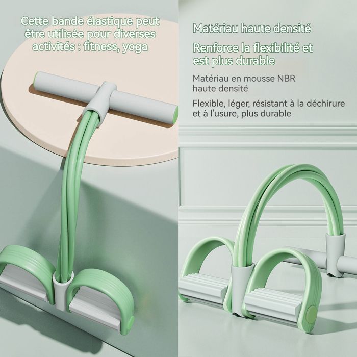 Bandes De Résistance Fitness Raxove - Corde De Tension Avec Poignées - Pour Entraînement Dos, épaules - Compact Et Portable