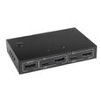 Commutateur KVM HDMI 2 Ports Adaptateur Audio Vidéo Boîte de Commutation HUB/HDMI/KVM pour Souris/Clavier-2