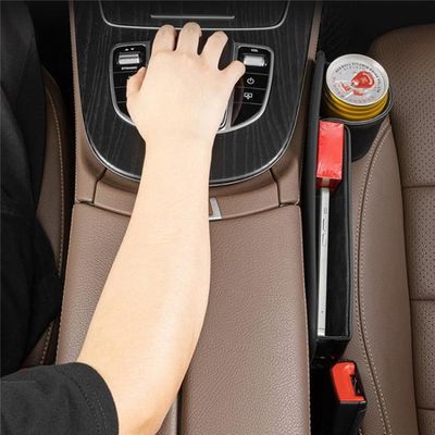Porte-cartes Latéral Pour Console De Voiture - Rangement Compact Pour Cartes, Permis, Lunettes - Adhésif - Environ 10x5,6cm