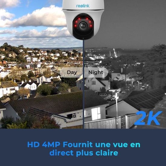 Caméra 4G autonome maison de vacances 2K 100% sans fil