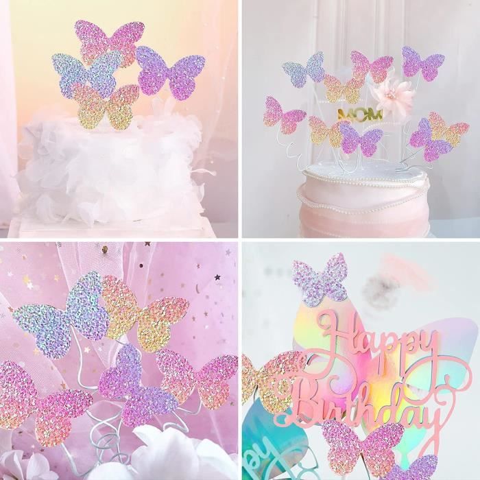 Anniversaire Papillon Fille 8 Ans Kit - Decoration Anniversaire Papillon, Ballon  Papillon Chiffre 8 Rose Arcen-Ciel, Happy B[J2964] - Cdiscount Maison