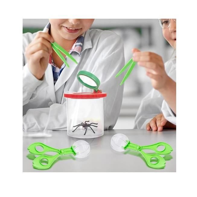 Scizeau Insect Boîte Loupe à Insecte - Kit d'Observation d'Insectes - 6 Pcs - Attrape ...