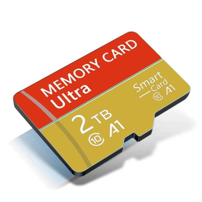 Carte mémoire Micro SD pour smartphones, haute vitesse - 2 To - Rouge -  Cdiscount Appareil Photo