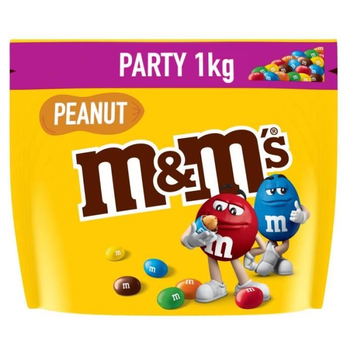 M&M'S - Peanut Bonbon Chocolat Cacahuète 1Kg - Lot De 3