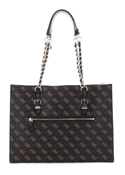 GUESS Sac à épaule brun foncé marron pour femme - Didi Society Tote ...