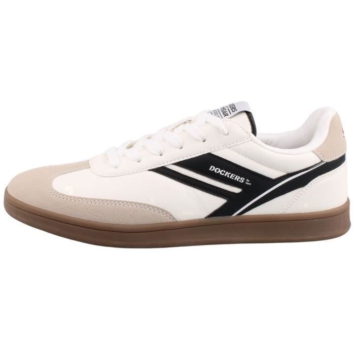 Sneakers homme blanc Dockers by Gerli 55TC001-600501 Lacets