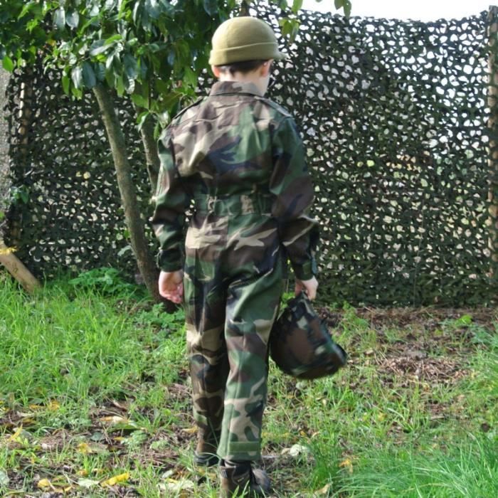 COMBINAISON DE VOL / DE PILOTE / AVIATEUR CAMOUFLAGE WOODLAND POUR ENFANT  FOSTEX SPORT AIRSOFT PAINTBALL JARDINAGE BRICOLAGE