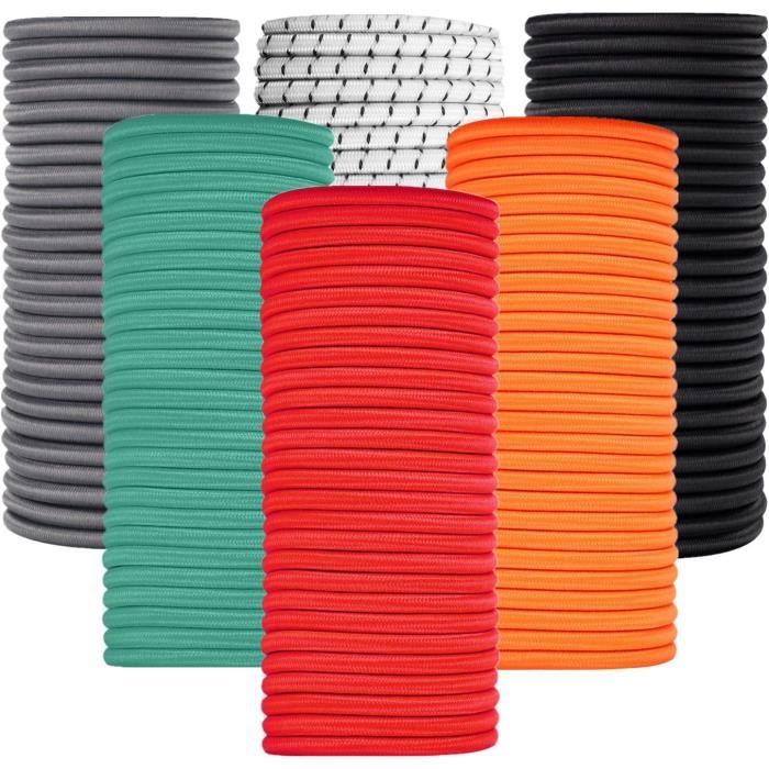 Corde Élastique De Sécurité 6 Mm X 30 M Noire – Sangle Bungee Robuste Pour Bagages, Bricolage, Camping & Transport