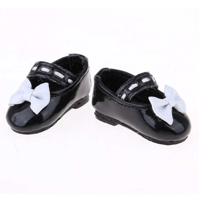 Chaussures En Cuir Miniatures Pour Poupées - 1 Paire De Petites Chaussures Décoratives Pour Habiller Vos Poupées De 15 Cm