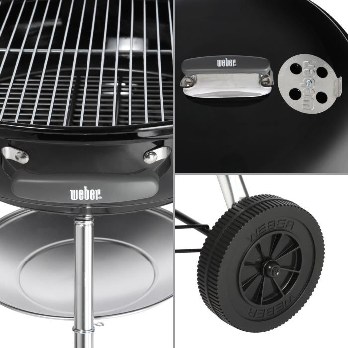Weber Performer Premium GBS, Barbecue, Charbon de bois, 57 cm, Chariot,  Grille, Noir, Gris - Cdiscount Jardin