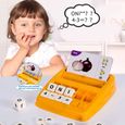 Jeux Educatif Cadeau Jouet Enfant Apprendre Lire jeu de socit et lettres Anglais Lettre Scrabble Jeux Mathmatiquesbleu clair-3
