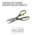 Fackelmann 48133 Ciseaux de Cuisine Nirosta - Praktika avec decapsuleur 21cm Gris-Vert-Argent Acier Inoxydable, 21 x 7,5 x 1,3 cm-3