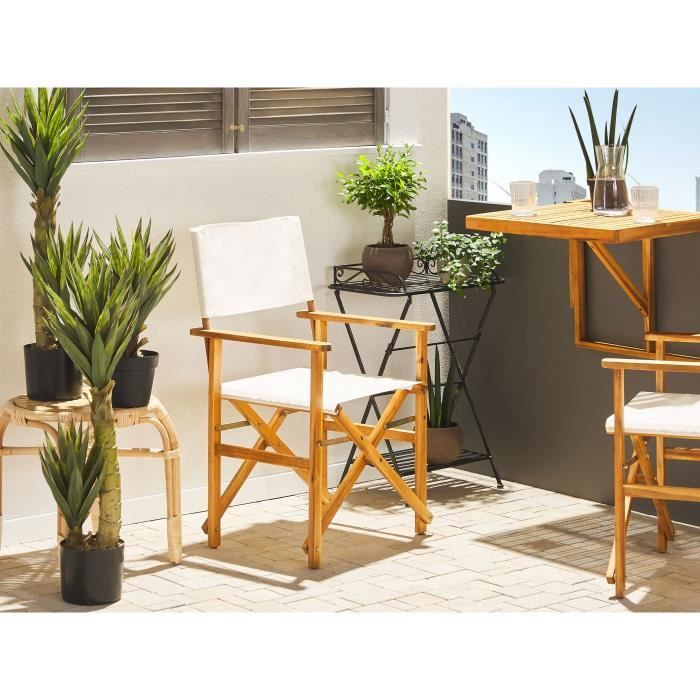 Table Balcon Table Suspendue Balcon Bois D'Acacia 60x40cm - Pliable Et Gain De Place | Pour Balustrade Jusqu'à 6cm Table Pliante Acacia