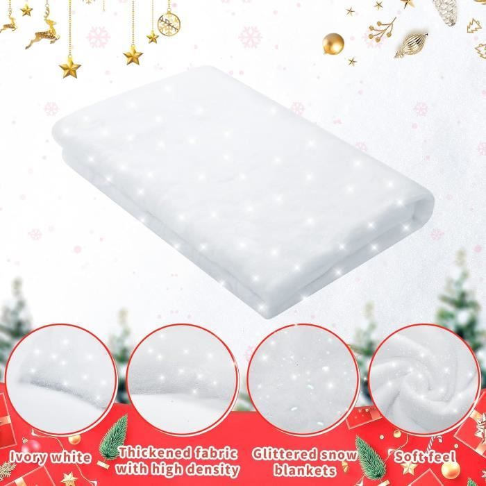 Rouleau De Couverture De Neige Artificielle Pour Village De Noël