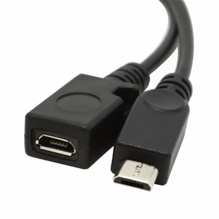Adaptateur Ethernet LAN 3 HUB USB + câble USB OTG, pour Fire Stick