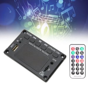 Décodeur MP3 Bluetooth 5.0 Pour Autoradio 12V – Avec USB, SD, FM, AUX Et Fonction Enregistrement, Contrôle à Distance Inclus
