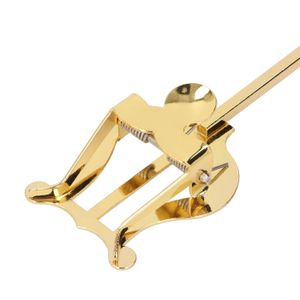 Porte-Partition Lyre Pour Saxophone Avec Clip Réglable - Support Téléphone Et Partitions - Or