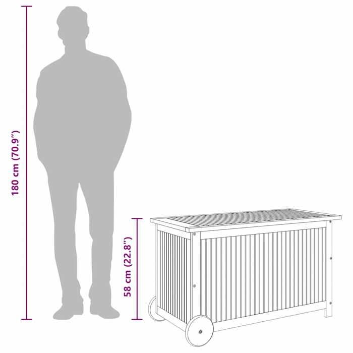 Sac De Rangement Pour Coussins De Jardin – Carré 81x81x61 Cm, Imperméable 3000 Mm | Transport Facile, Protection Contre L’humidité - 12