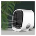 Rafraîchisseur d'Air Portable par Évaporation, Mini Climatiseur Silencieux 3 Vitesses pour Maison et Bureau