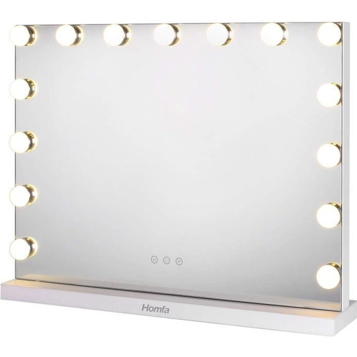 Miroir De Maquillage,Miroir De Courtoisie éclairé Avec 3 Couleurs De Lumiere Et 12 Led A Intensite Variable3658548 Cm 81281593 Miroir De Maquillage,Miroir De Courtoisie éclairé Avec 3 Couleurs De Lumiere Et 12 Led A Intensite Variable3658548 Cm 81281593
