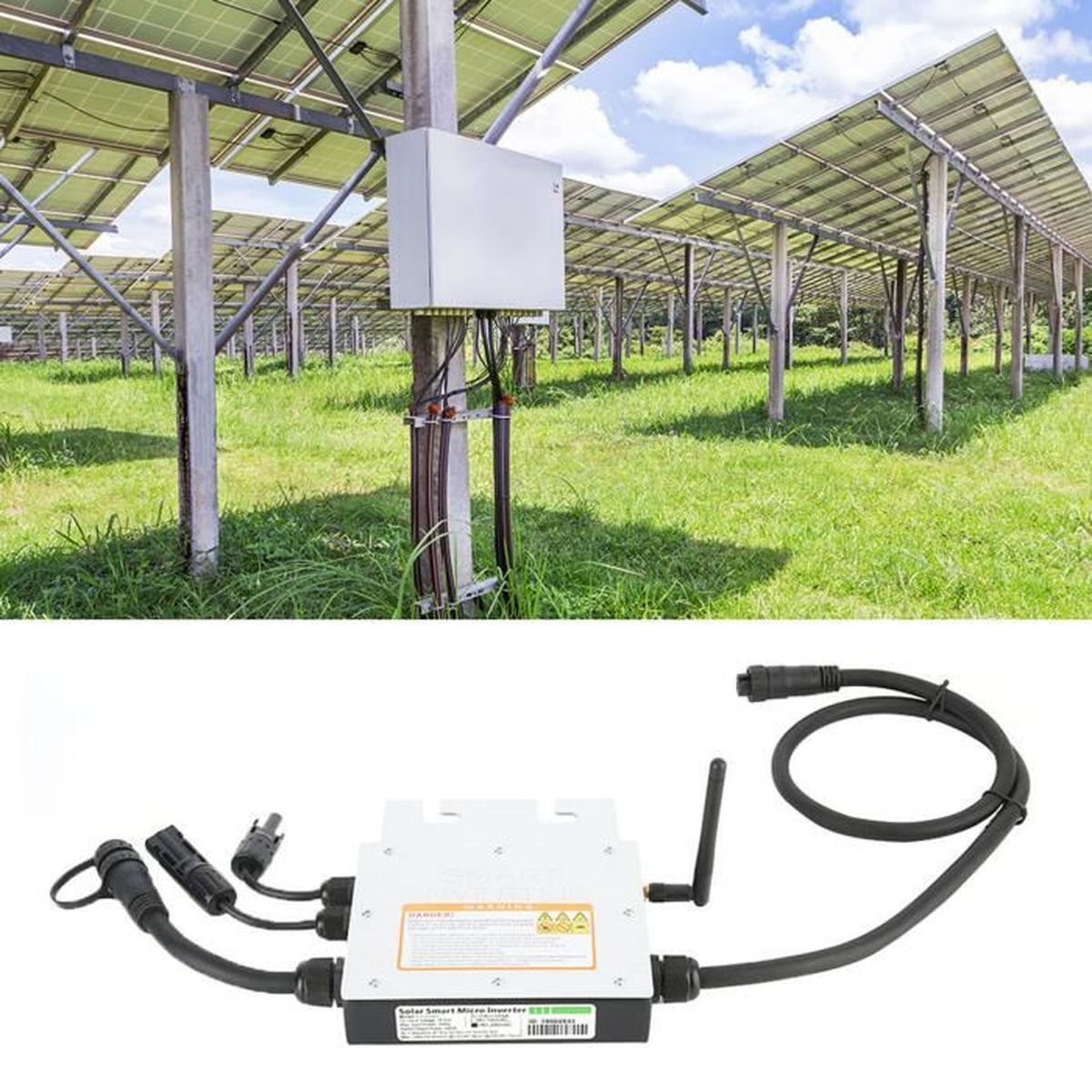 Onduleur De Réseau Solaire 1600 W IP65 étanche Tension AC Haute Précision Micro Onduleur Solaire Photovoltaïque Système D'alimentation Intelligent