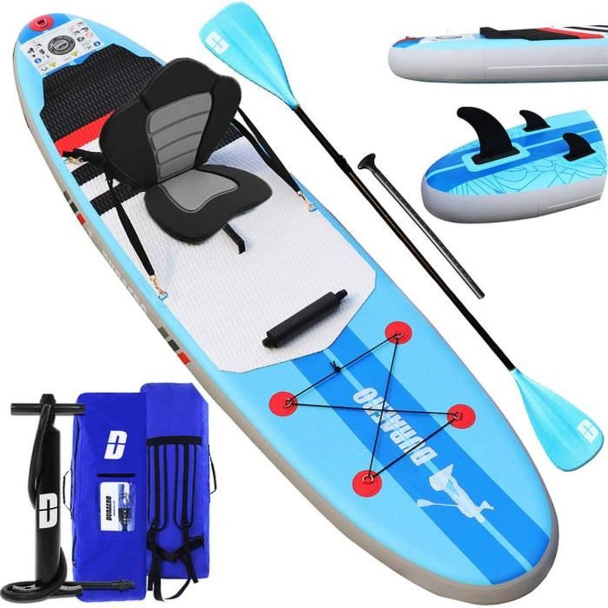 Stand up paddle Gonflable SUP Board, siège kayak sport nautique