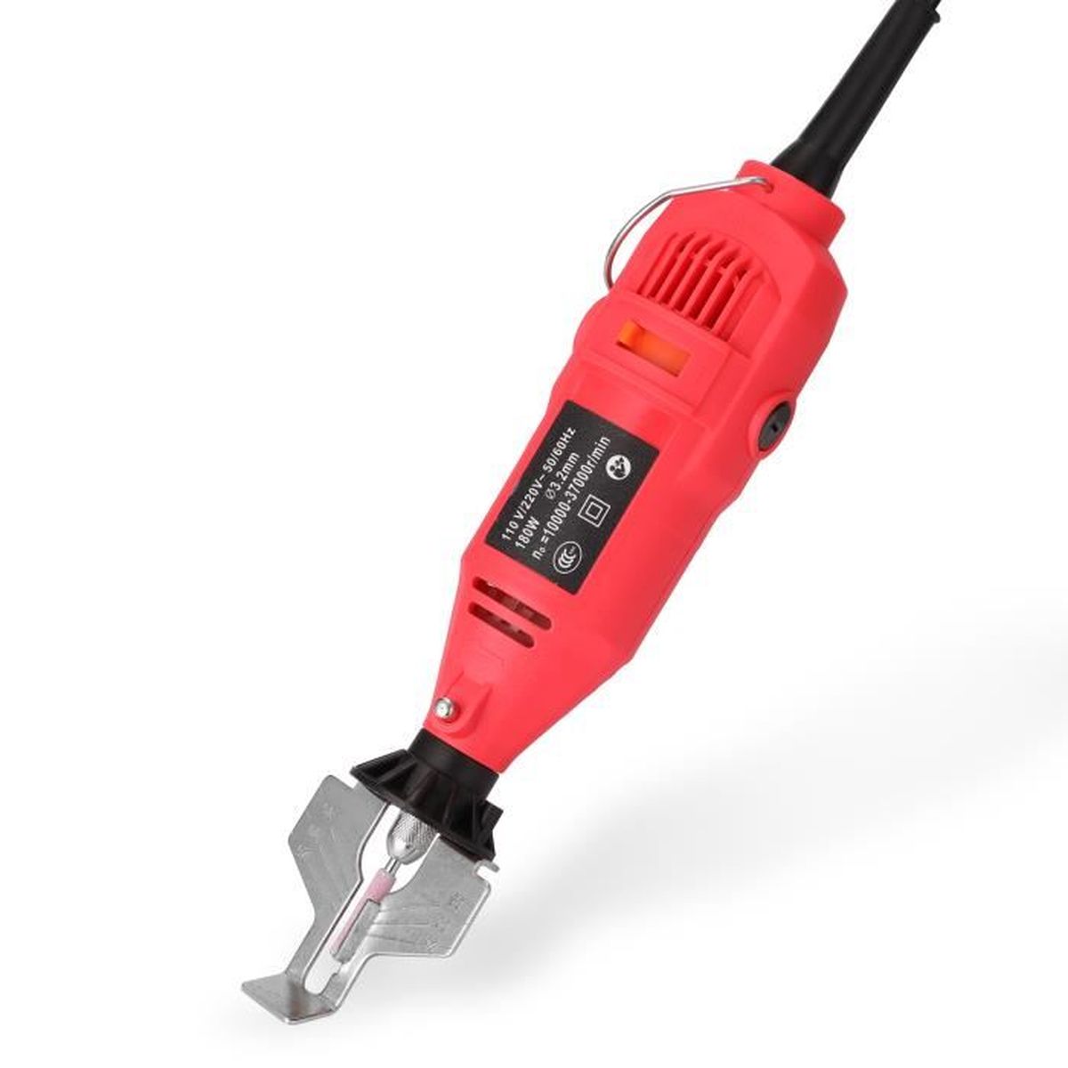 Affûteuse Chaîne Tronçonneuse 180W - Meuleuse Électrique Portable Avec Accessoires - Vitesse Réglable 0-37000 Tr/min