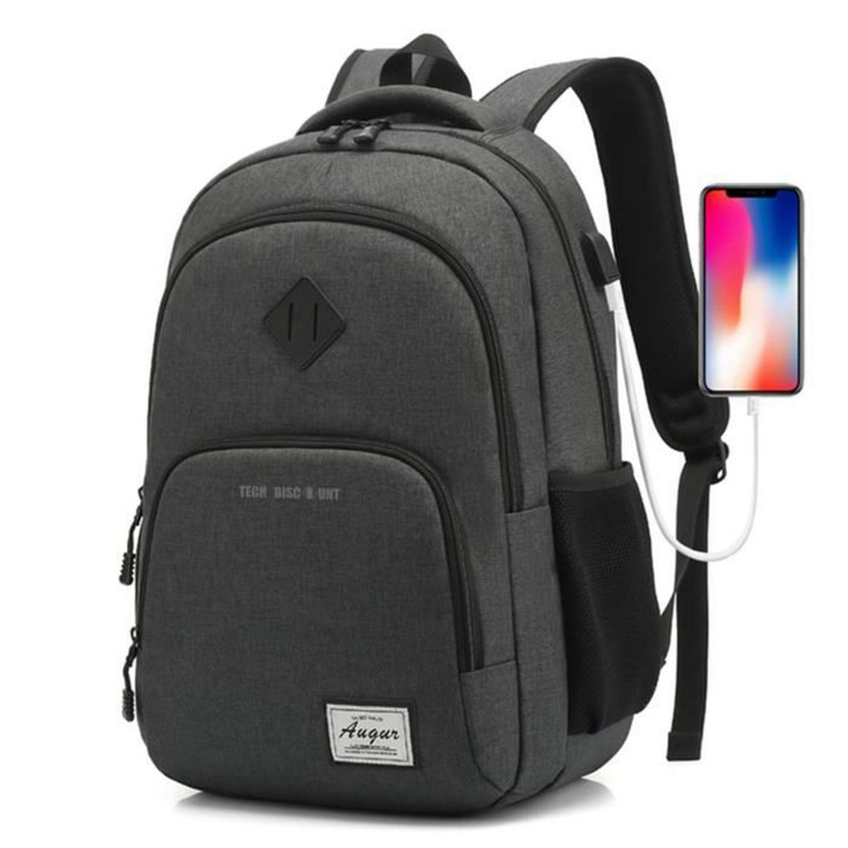 Large Doux Cuir Véritable Sac à dos Sac à dos casual cartable sacoche sac d'ordinateur portable