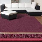 FLOORDIREKT Tapis de salon et décoration sur mesure, Vin rouge 67 x 100 cm