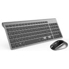 JOYACCESS Clavier Souris sans Fil, 2.4Ghz Clavier sans Fil AZERTY Compacte Portable Souris sans Fil Ergonomique Silencieuse
