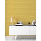 Papier peint intissé Triangles - SUPERFRESCO EASY - Jaune - 10m x 52cm - Facile à poser et à enlever