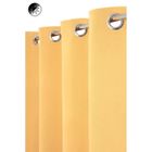 RIDEAUDISCOUNT Rideau Occultant - Marque - Uni Jaune - 140 x 240 cm - Œillets - 95% d'opacité