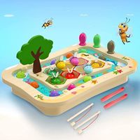 Jeux Montessori Jouet en Bois, Pêche Magnetique Enfant 3 Ans et Plus Educatifs Cadeau Garçons Filles