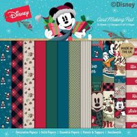 Set de 36 feuilles de papier Disney 'Collection de Noël - Mickey & Minnie Mouse' de Creative World Of Crafts (20,32 x 20,32 cm)