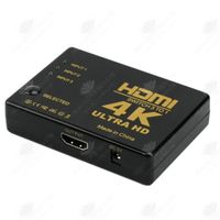 HTBE® Commutateur HDMI Commutateur Télécommande haute définition 4K 5 en 1 Commutateur HDMI infrarouge Télécommande haute résolution