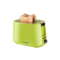 Korona 21133 Toaster - vert - grille-pain 2 tranches - 750 Watt - accessoire pour petits pains - décongélation et réchauffage