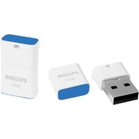 Clé USB 16 Go Philips PICO FM16FD85B/00 bleu USB 2.0 1 pc(s)