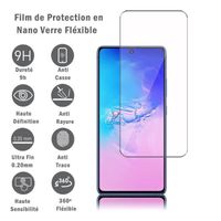 VCOMP® Pour Samsung Galaxy S10 Lite 6.7": Film Protection d'écran en Verre Nano Fléxible, Dureté 9H Inrayable