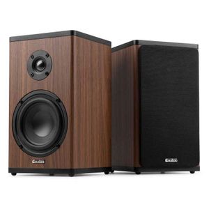 Paire Enceintes Murales HiFi Pronomic USP-660 BK 240W – Intérieur Extérieur, Montage Mur/Plafond, Son Équilibré