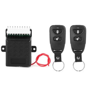 Kit Centralisation Universel Pour Voiture - 2 Télécommandes 80m - Verrouillage/déverrouillage à Distance - Facile à Installer