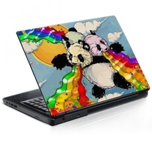 PC 15.6 H25xL36 cm Stickers Autocollants Ordinateur Portable PC Déco Tête de Mort réf 227 