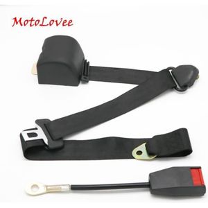 CEINTURE SECURITE ARRIERE NOIRE MANUELLE (3 POINTS D'ATTACHE) - MDC