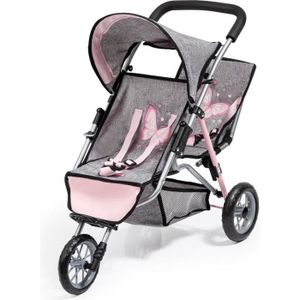 One Two Fun Poussette Jogger jumeaux de luxe 3 roues pas cher 