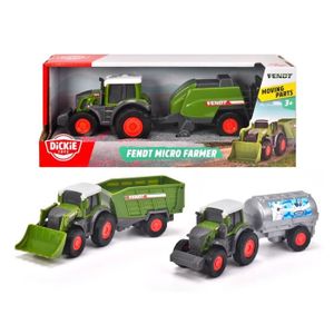 VOITURE - CAMION DICKIE TOYS - FENDT MICRO FARMER (9CM) - KIT TRACT