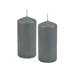 H x /Ø Bougies Wiedemann Bougies de Marque Made in Germany Bougies Blanc Bougies Pilier Blanc 6 x 5 cm 24 pi/èces
