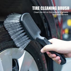 Acheter SEAMETAL – brosse de jante de pneu de voiture en microfibre, outil  de nettoyage de roues automobiles avec poignée en plastique, accessoires de  lavage de voiture